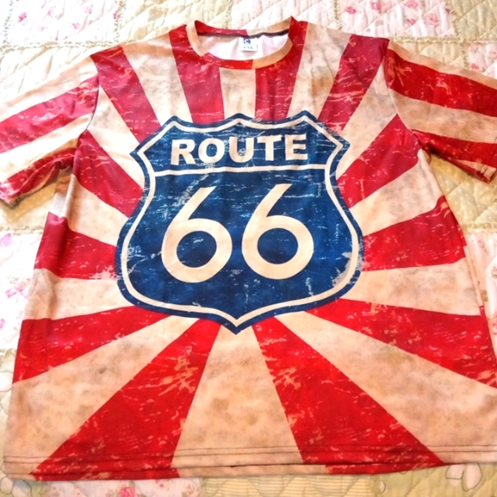 Men's XXL 2X Route 66 Shirt